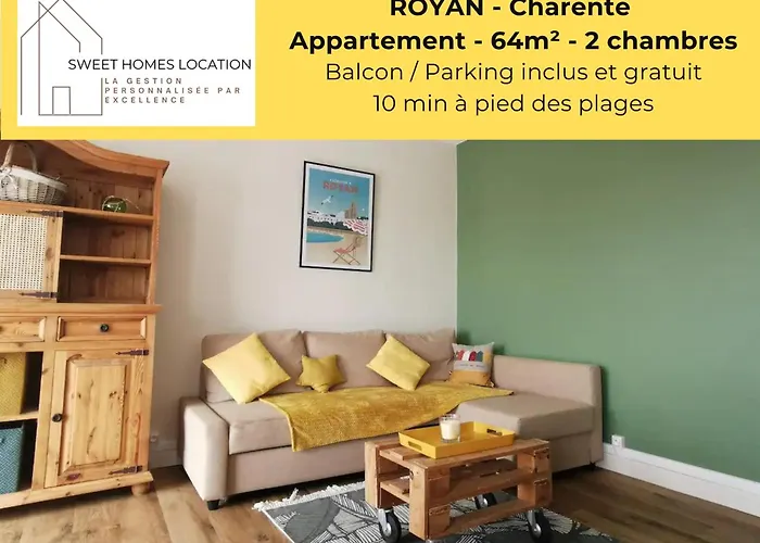 Appartement Lumineux Proche Plage Et Marche, Centre-Ville Accessible A Pied Parking Gratuit Inclus I Sweet Homes Location